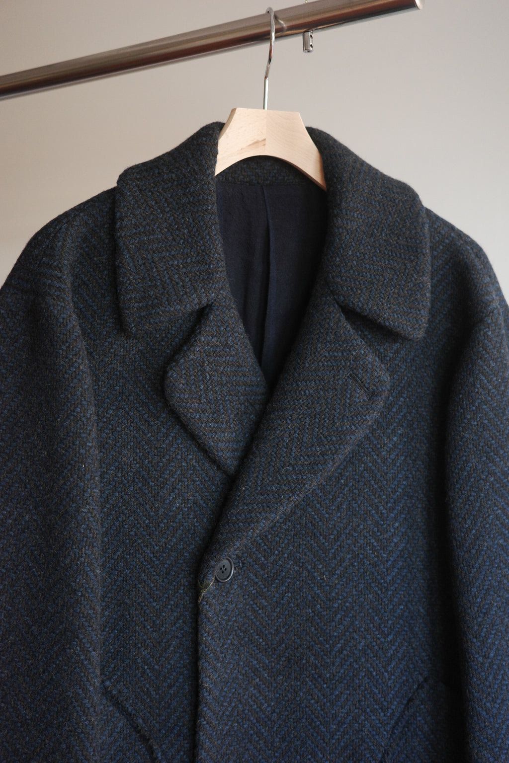 Gorsch Dynamic Herringbone Wool Double Coat