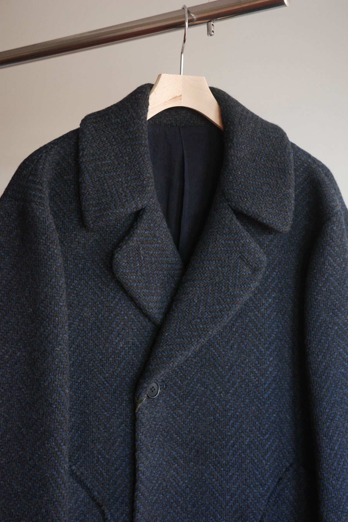 Gorsch Dynamic Herringbone Wool Double Coat