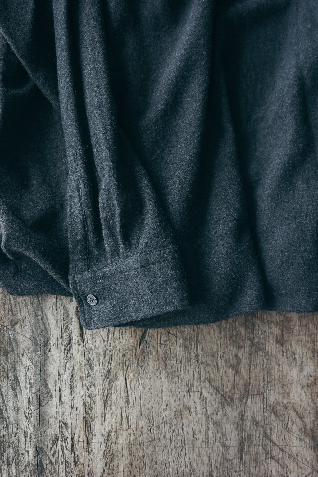 ULTERIOR WASHED SUPER FINE WOOL VIYELLA SKIPPER SHIRT