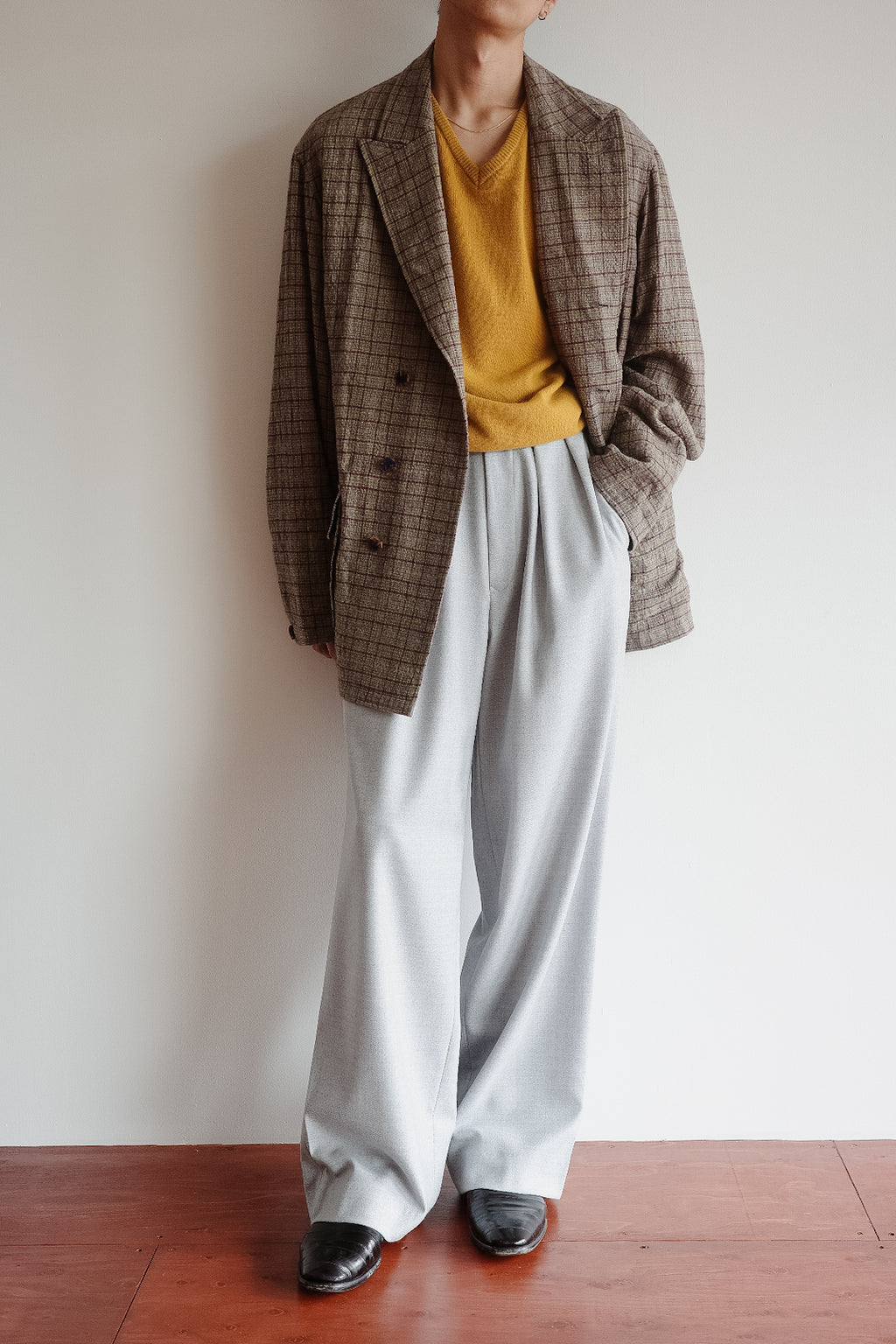m's braque TUCKED BAGGY PANTS (The BORDER Edit.)
