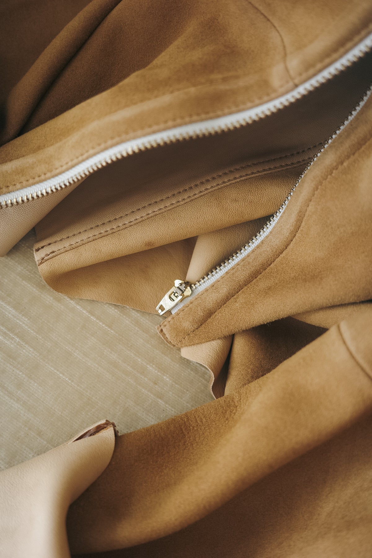 barbell object leather jacket