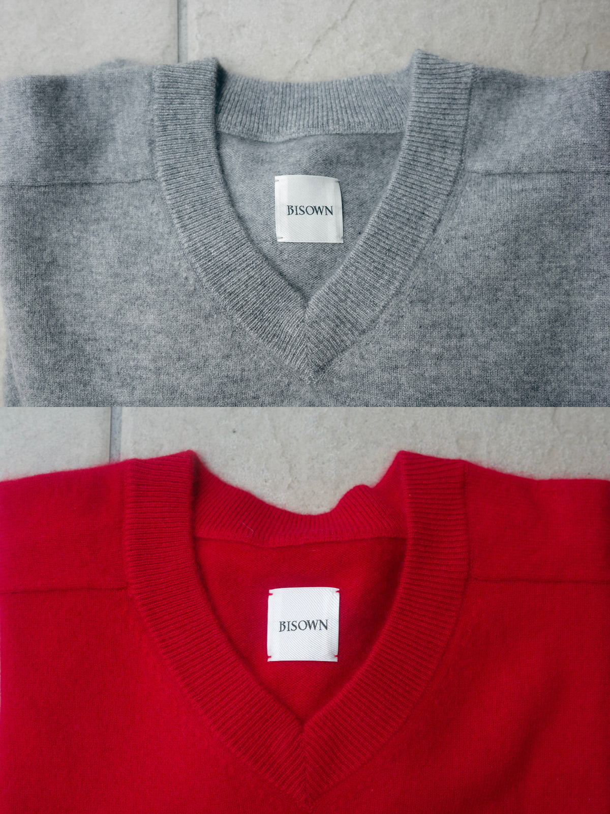 BISOWN CASHMERE B V NECK