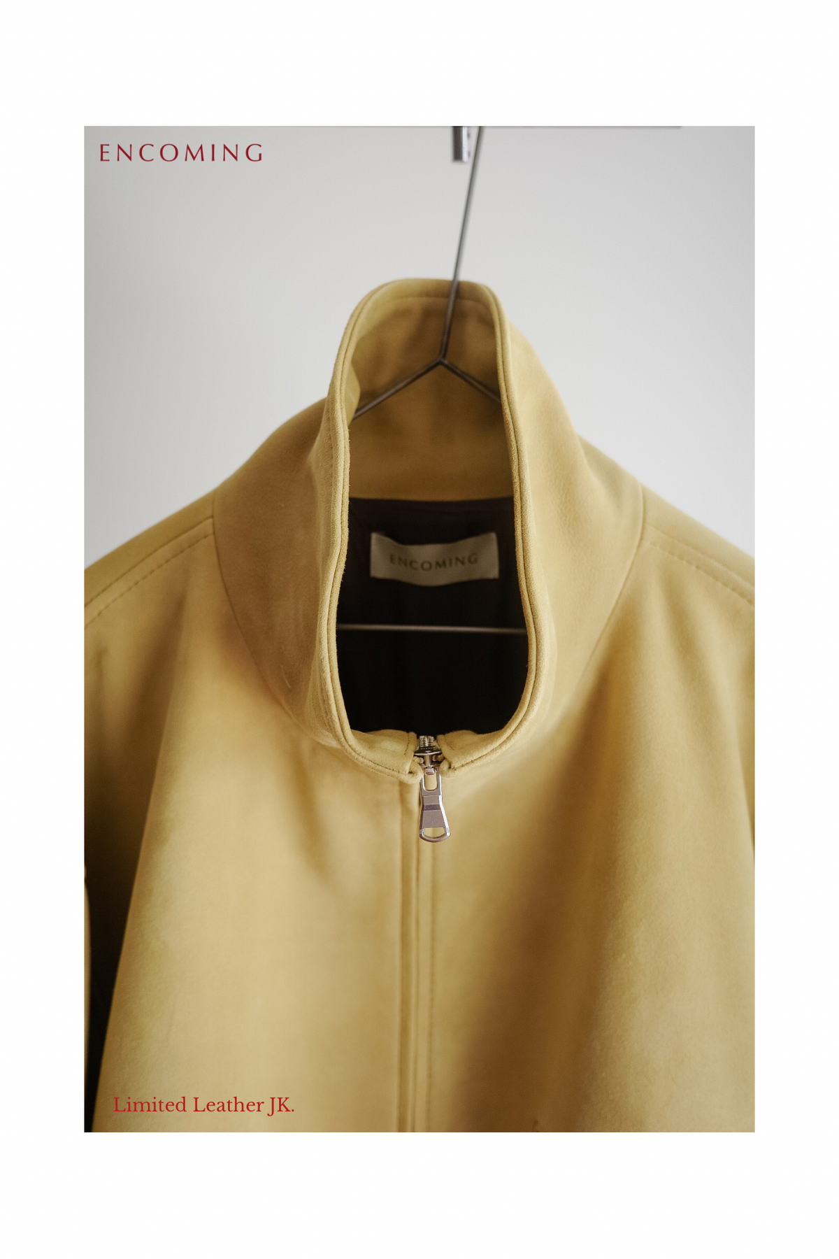 ENCOMING LEATHER FRONT ZIP BLOUSON "Limited"