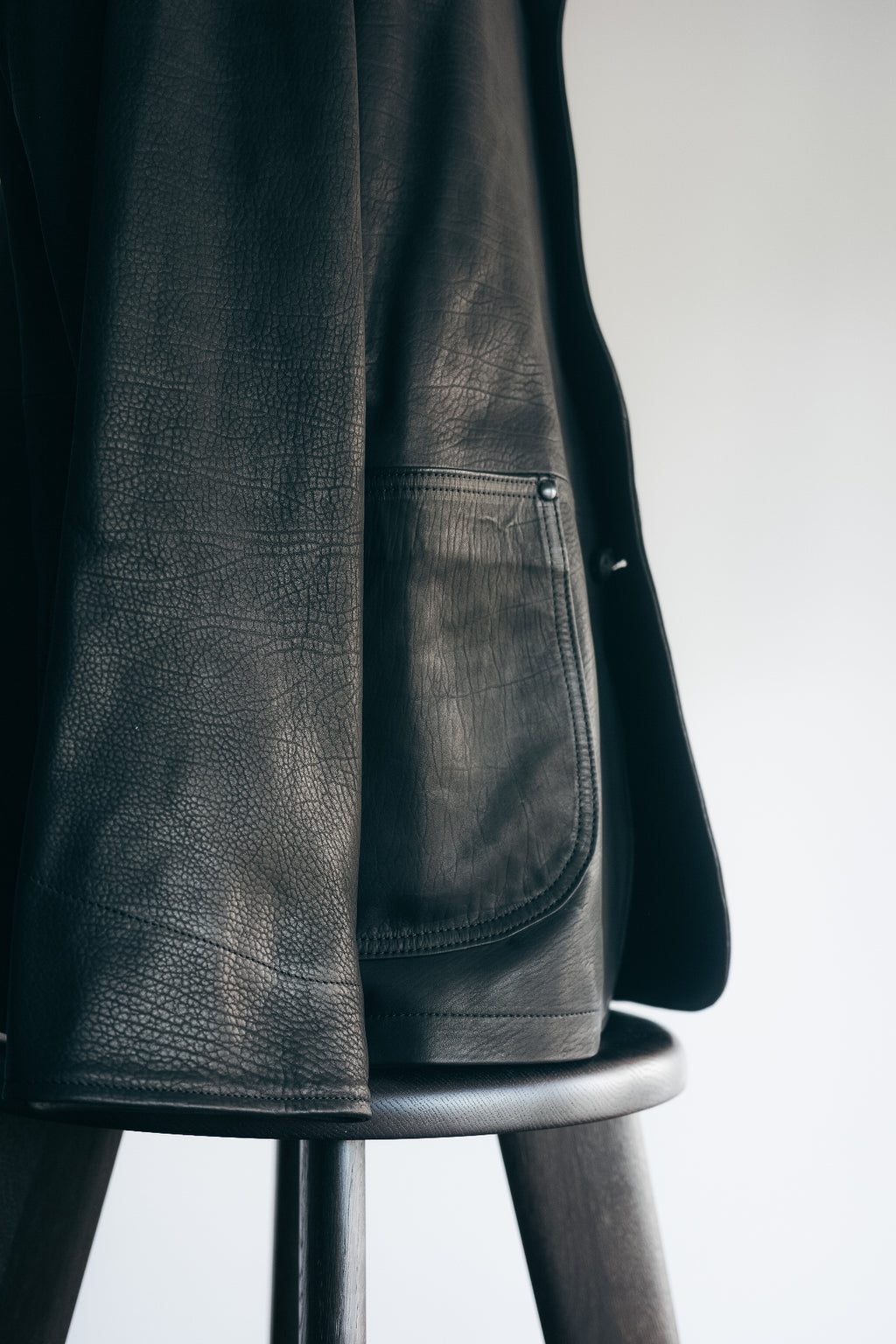 ULTERIOR CALF LEATHER COVERALL JKT