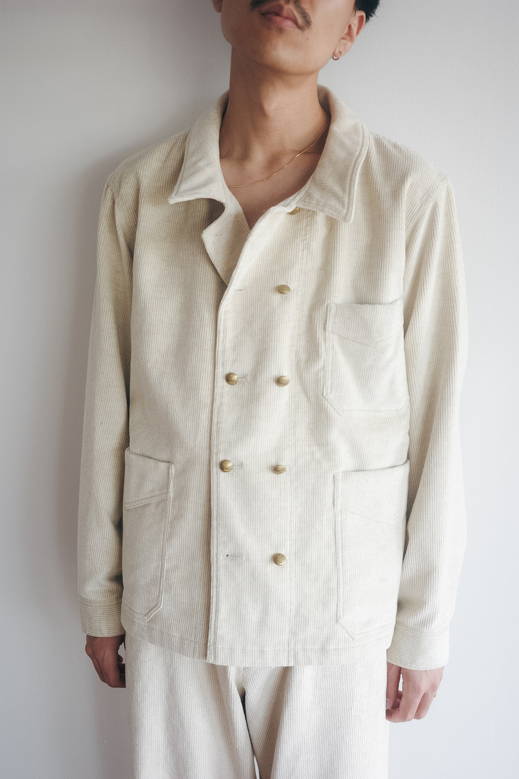 m's braque DOUBLE BREASTED COVERALL
