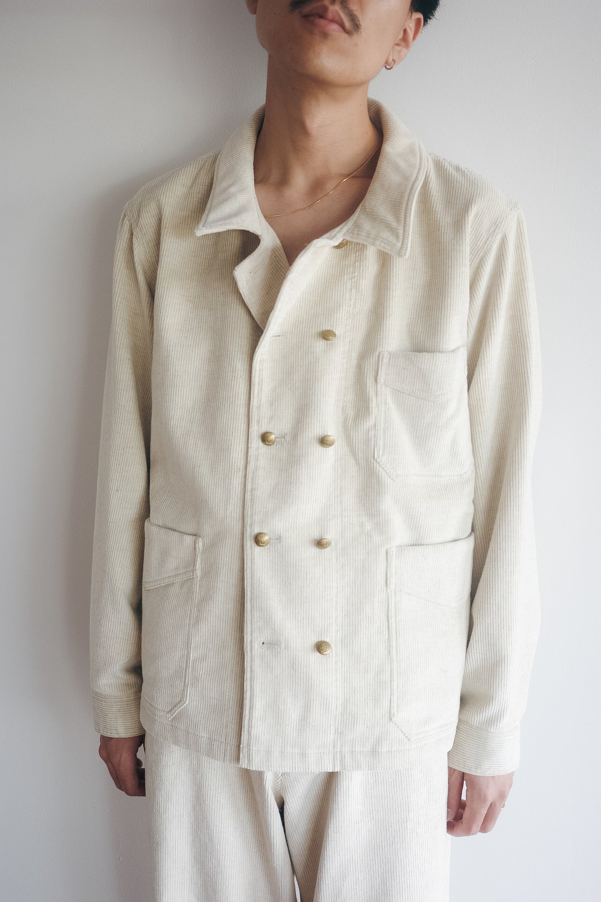 m's braque DOUBLE BREASTED COVERALL