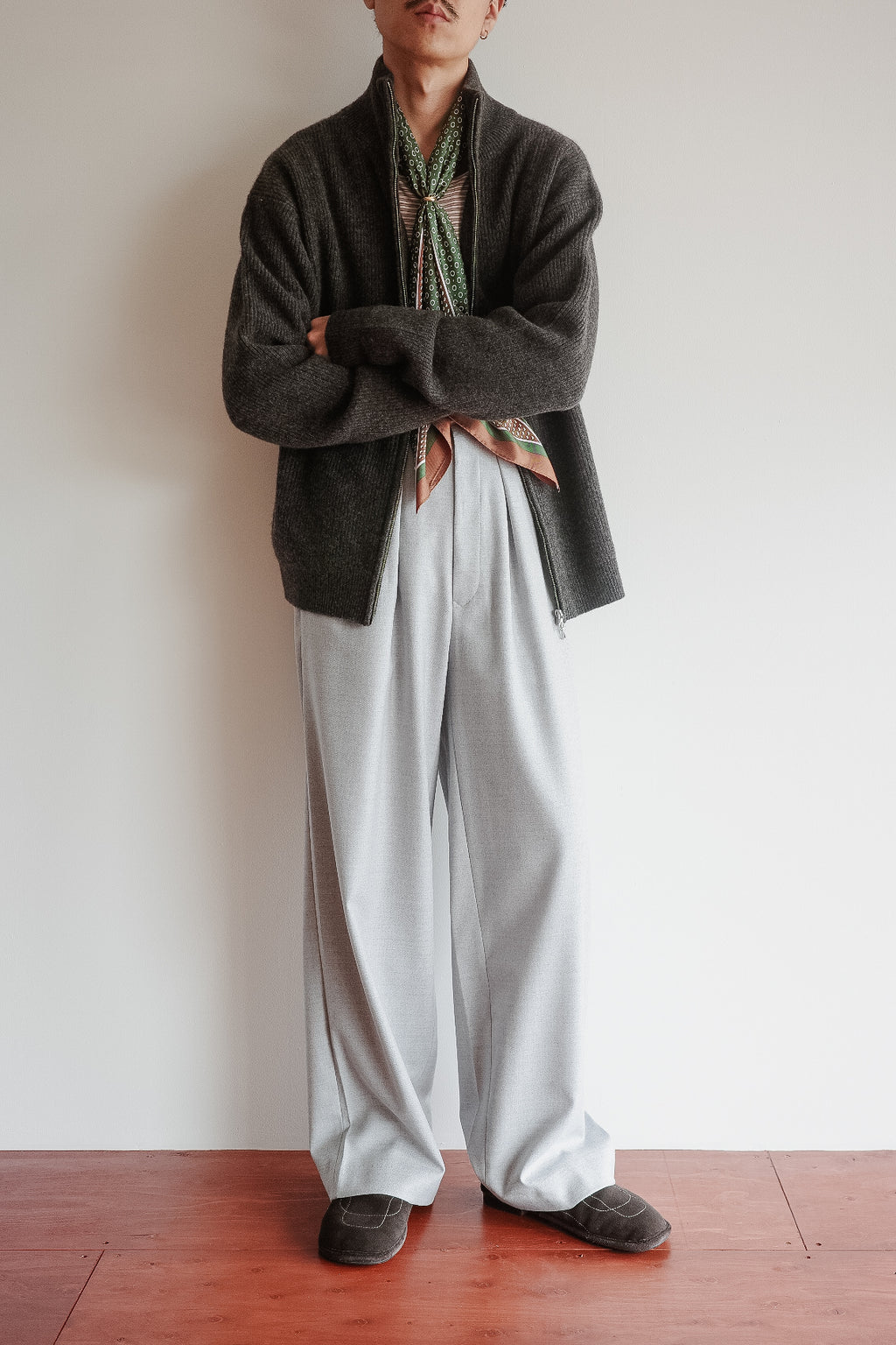 m's braque TUCKED BAGGY PANTS (The BORDER Edit.)