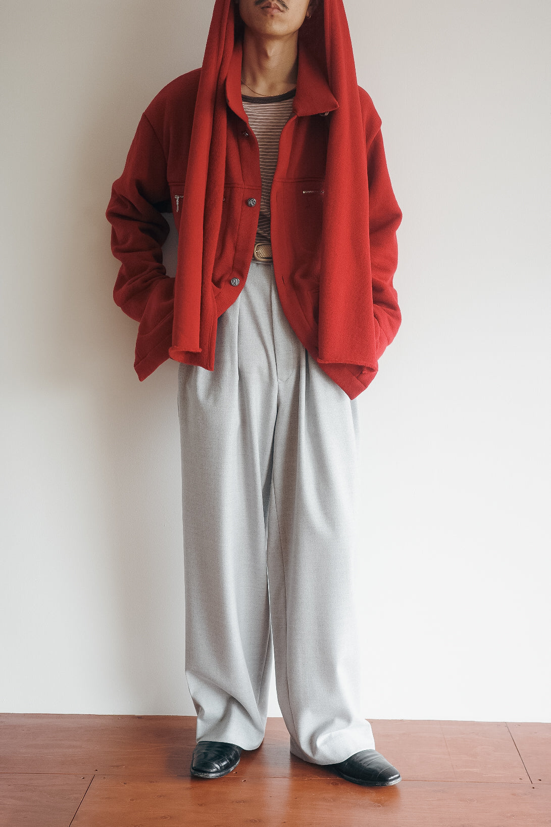 m's braque TUCKED BAGGY PANTS (The BORDER Edit.)