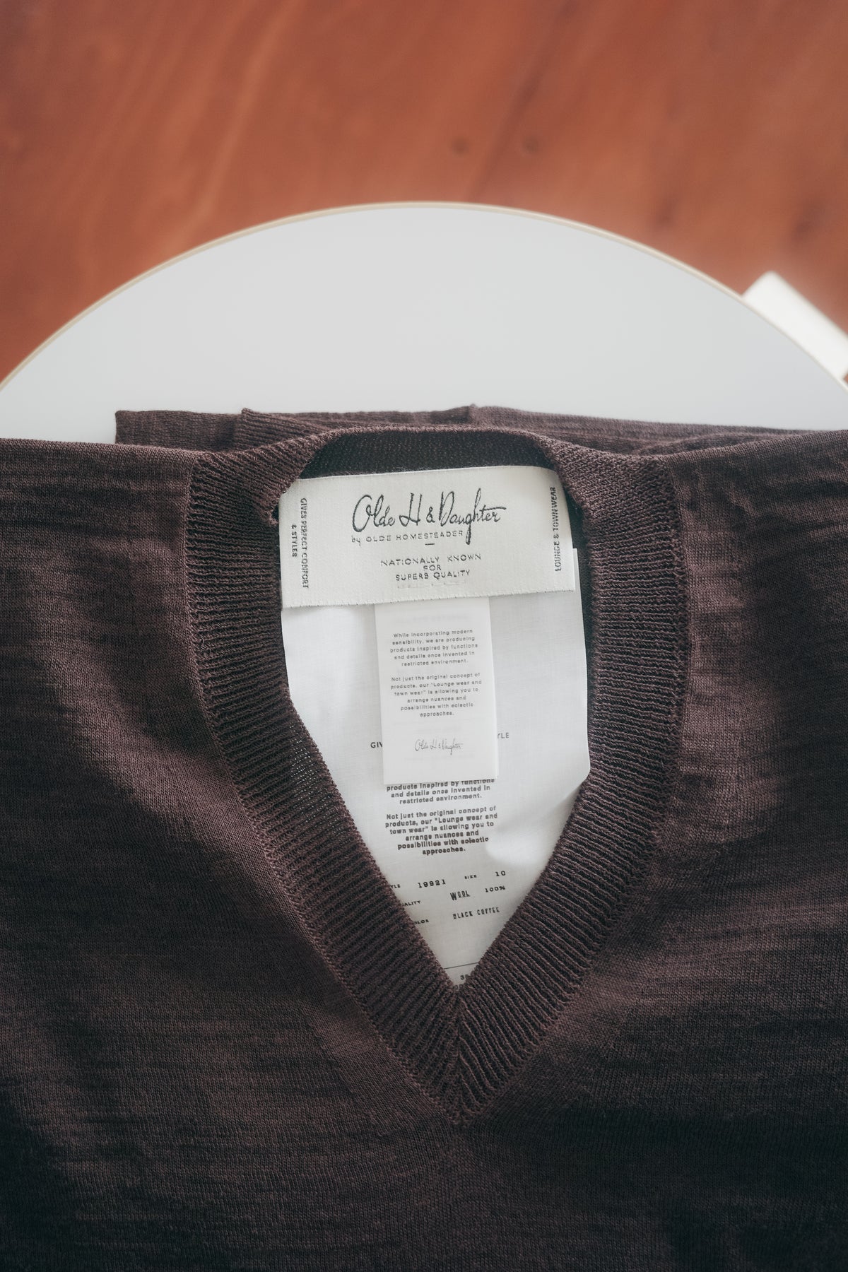 Olde H & Daughter HIGH TWISTED WOOL V P/O