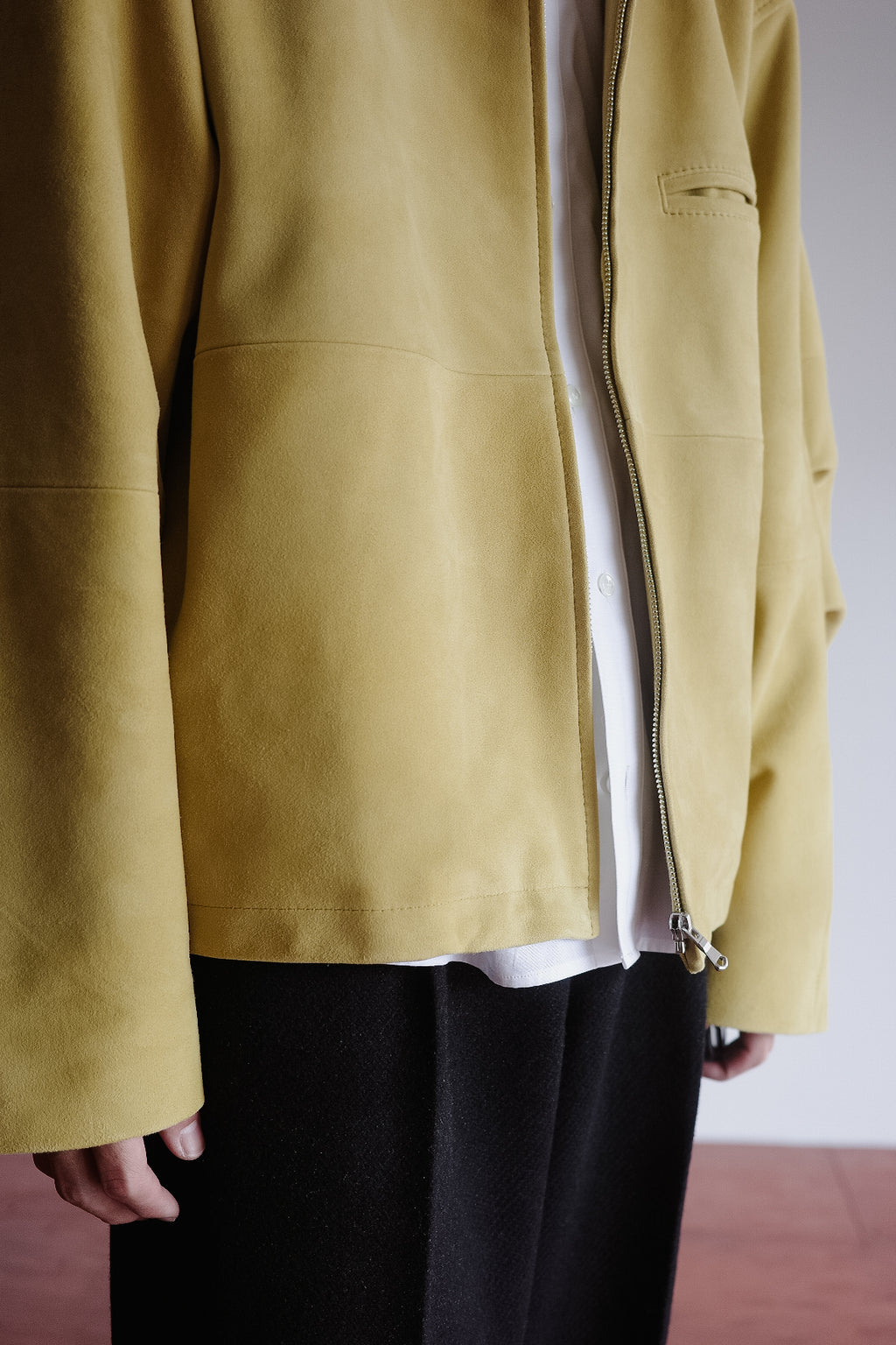 ENCOMING LEATHER FRONT ZIP BLOUSON "Limited"