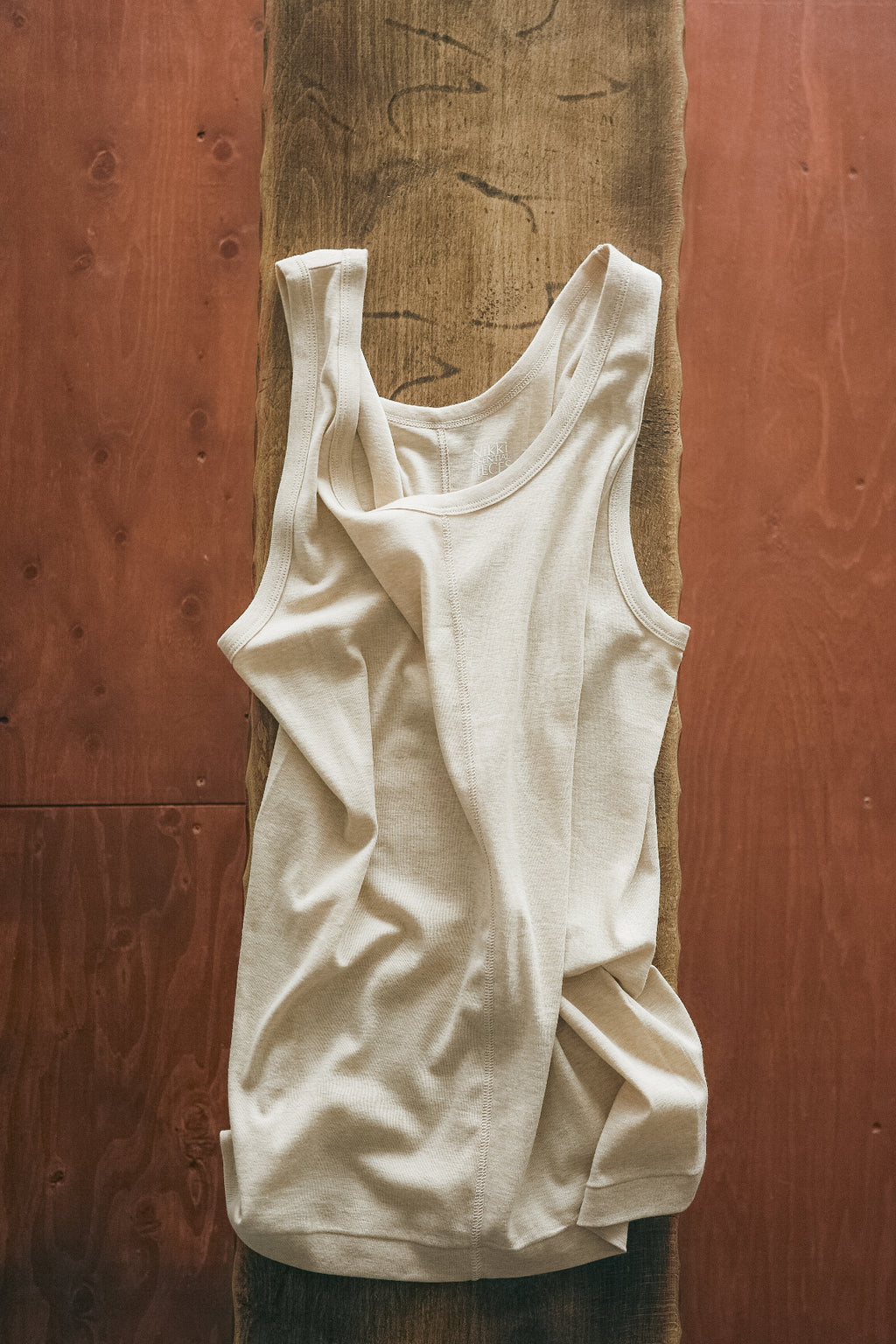 Nikki ESSENTIAL PIECES Giza Cotton Fraise Stitch Tank Top (The BORDER Edit.)