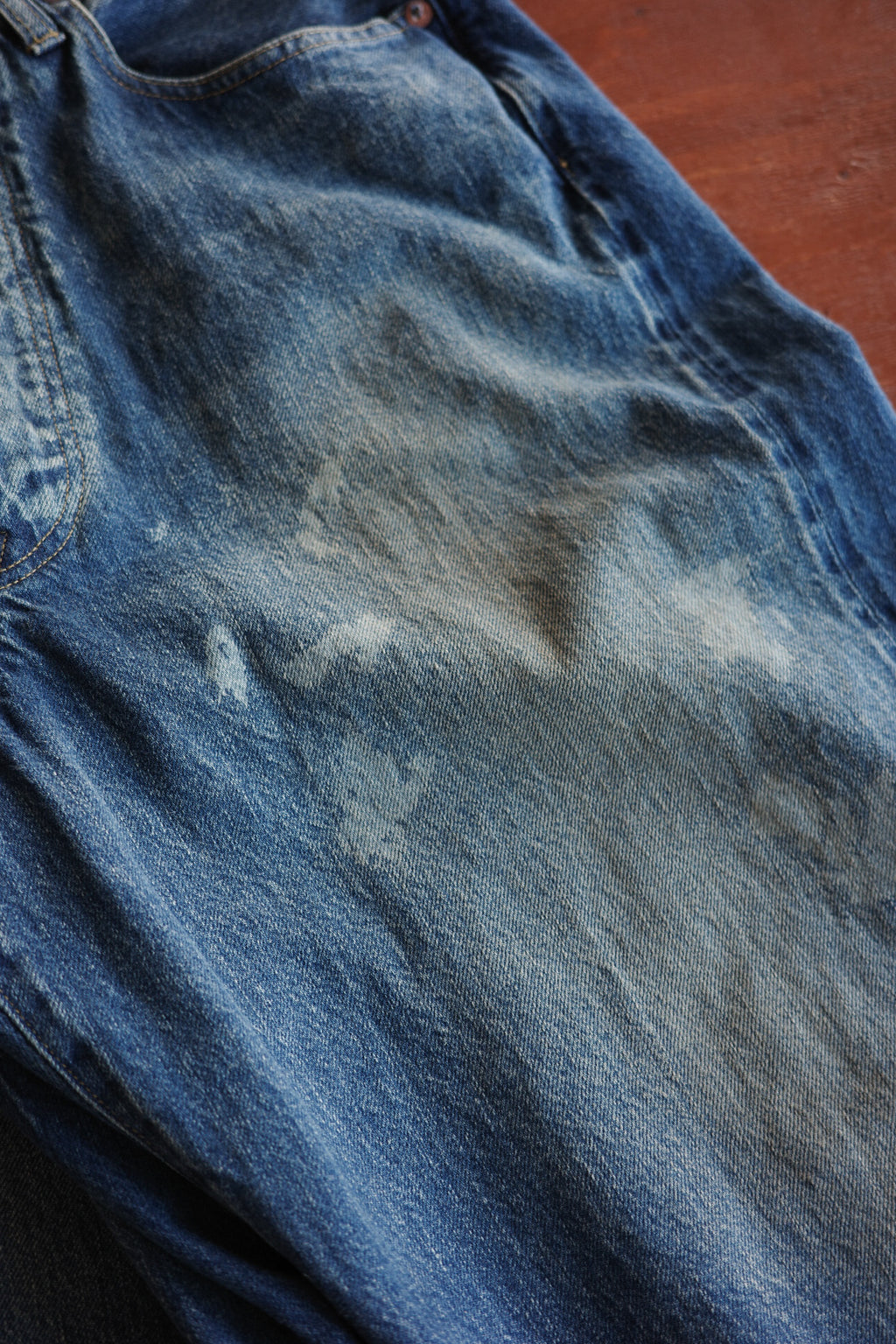 ULTERIOR AGING WASHED SELVEDGE DENIM 5P PANTS