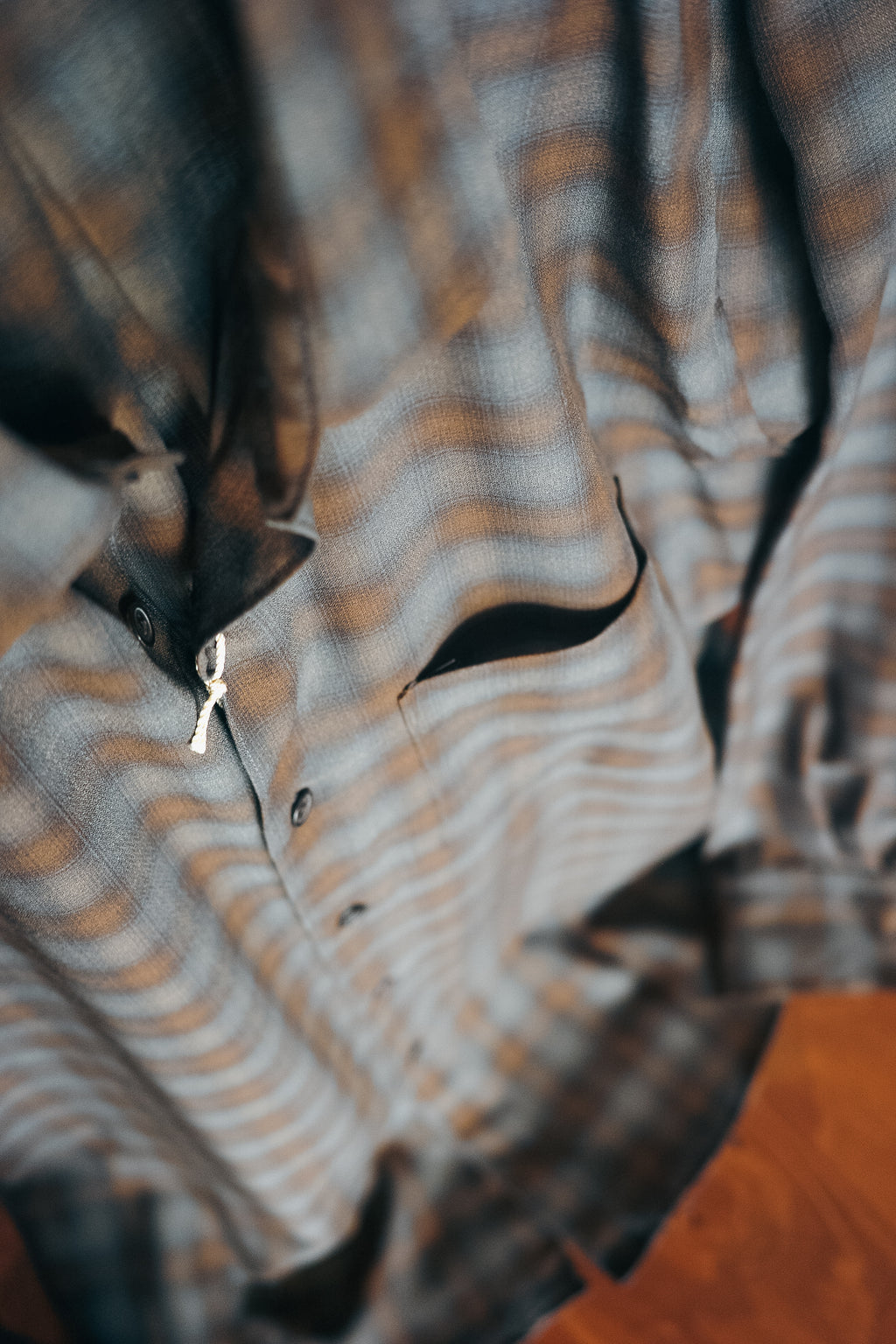ULTERIOR SUPER LIGHT FADED CHECK SHIRT