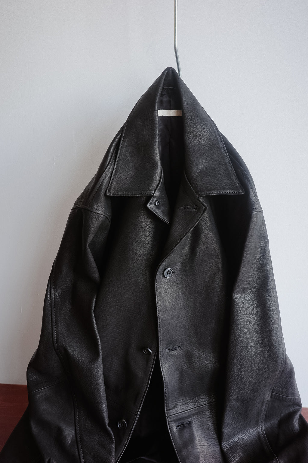 ULTERIOR CALF LEATHER COVERALL JKT