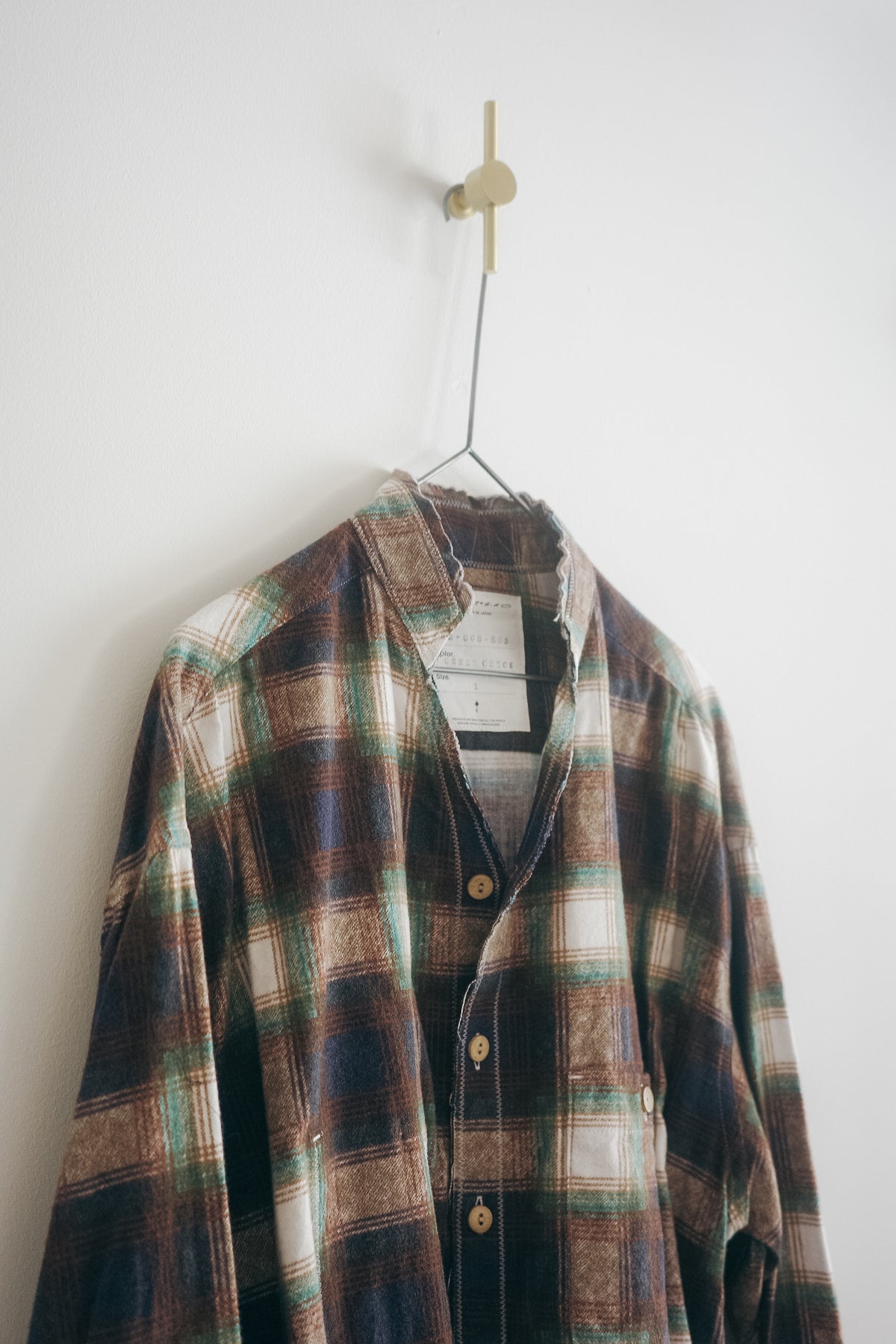 BLACKBIRD Cut-off Collar Work Shirt