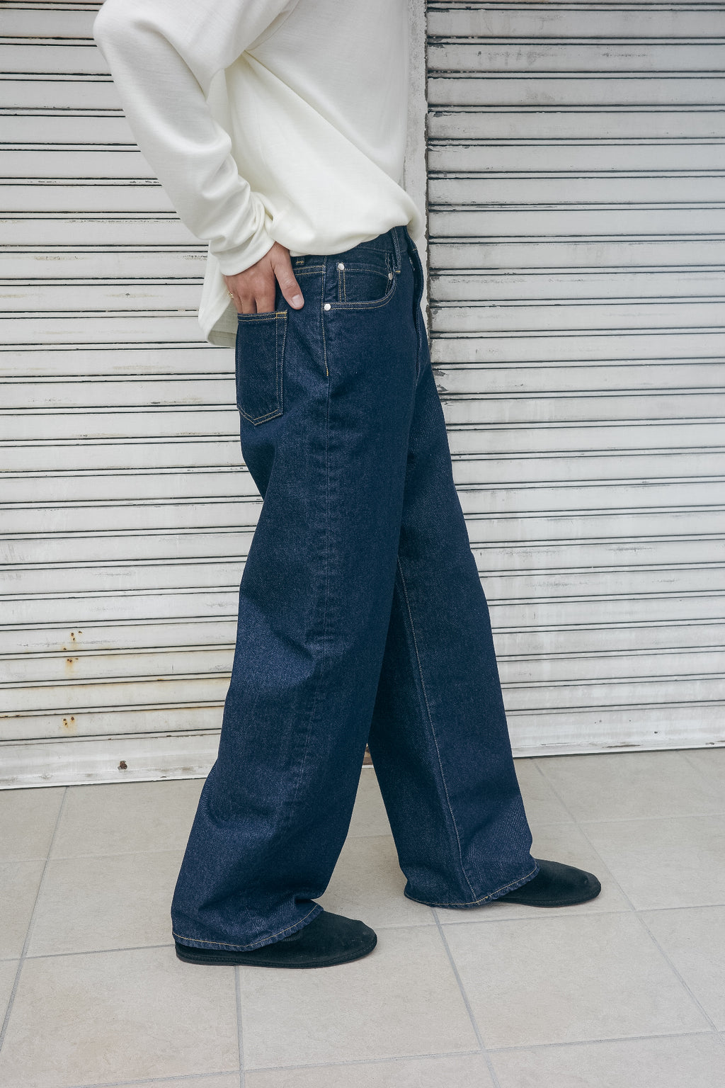 BOHYA BILLIE 5P JEANS -WIDE STRAIGHT- OW