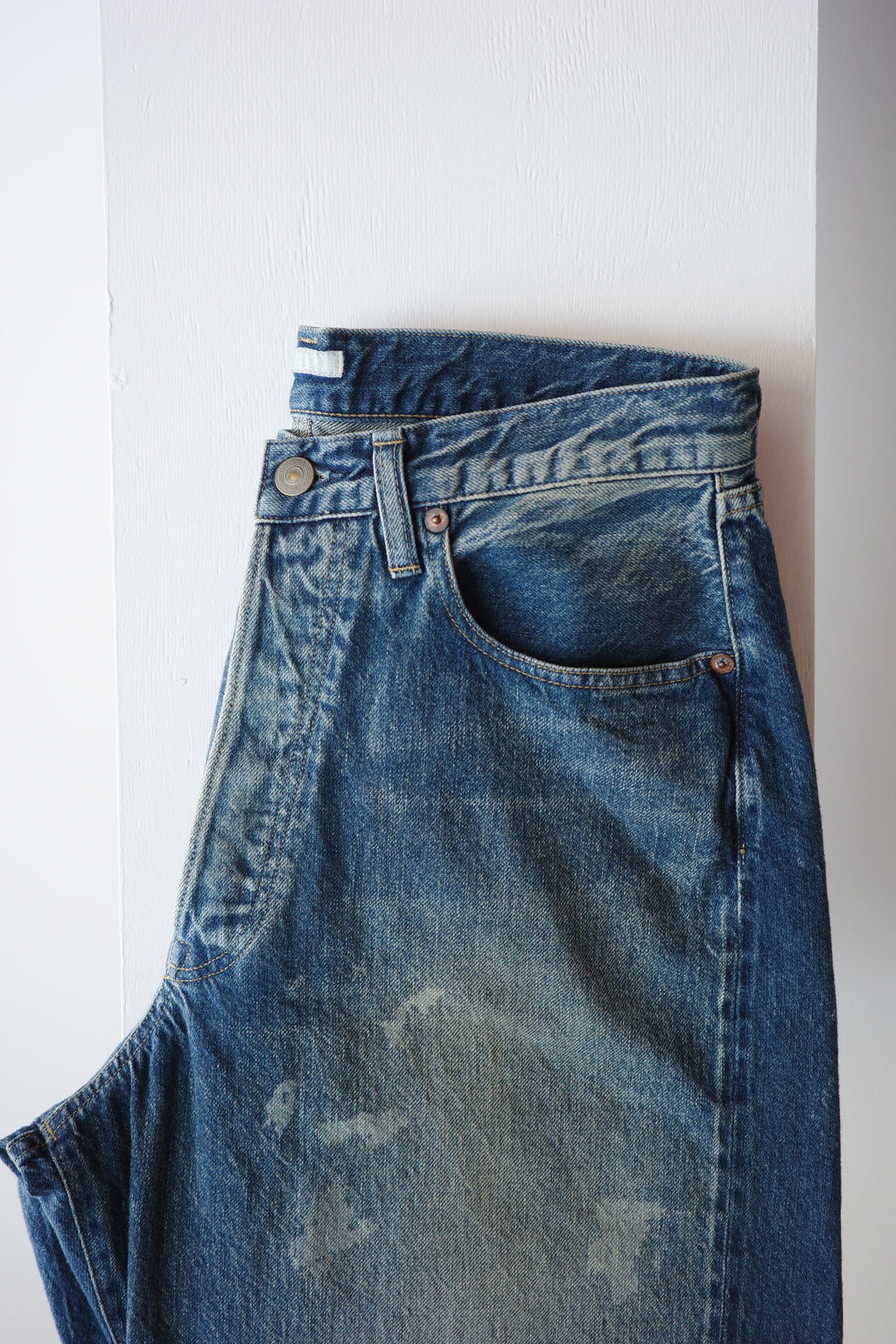 ULTERIOR AGING WASHED SELVEDGE DENIM 5P PANTS