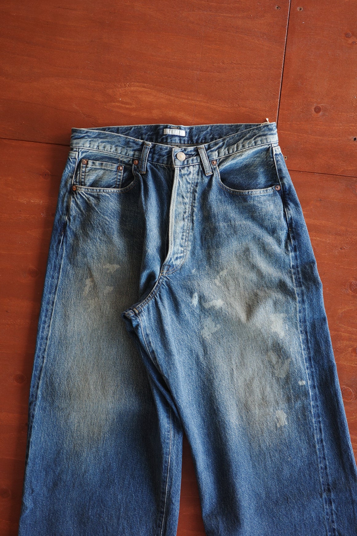 ULTERIOR AGING WASHED SELVEDGE DENIM 5P PANTS