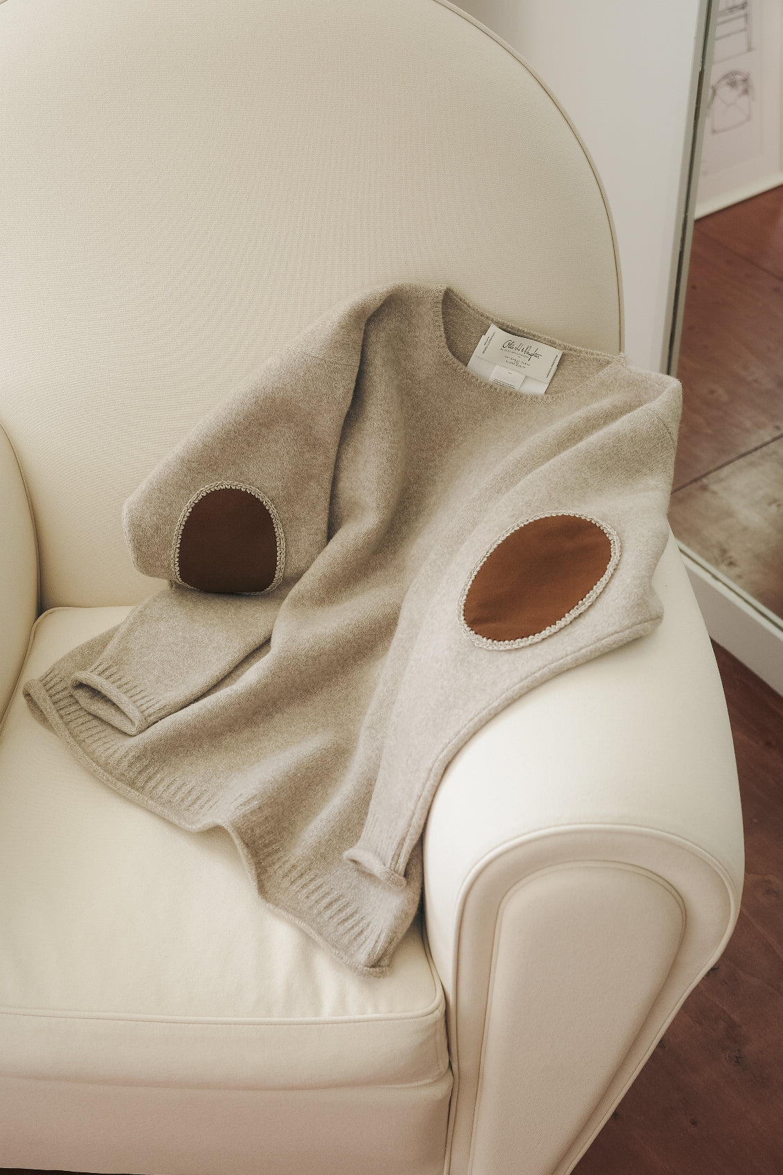 Olde H & Daughter WOOL/CASHMERE BOAT NECK P/O