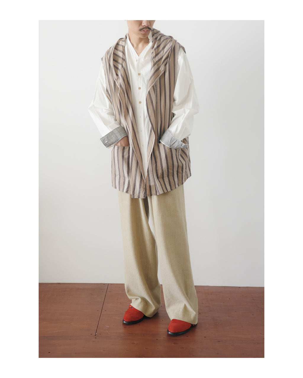m's braque TUCKED BAGGY PANTS (The BORDER Edit.)