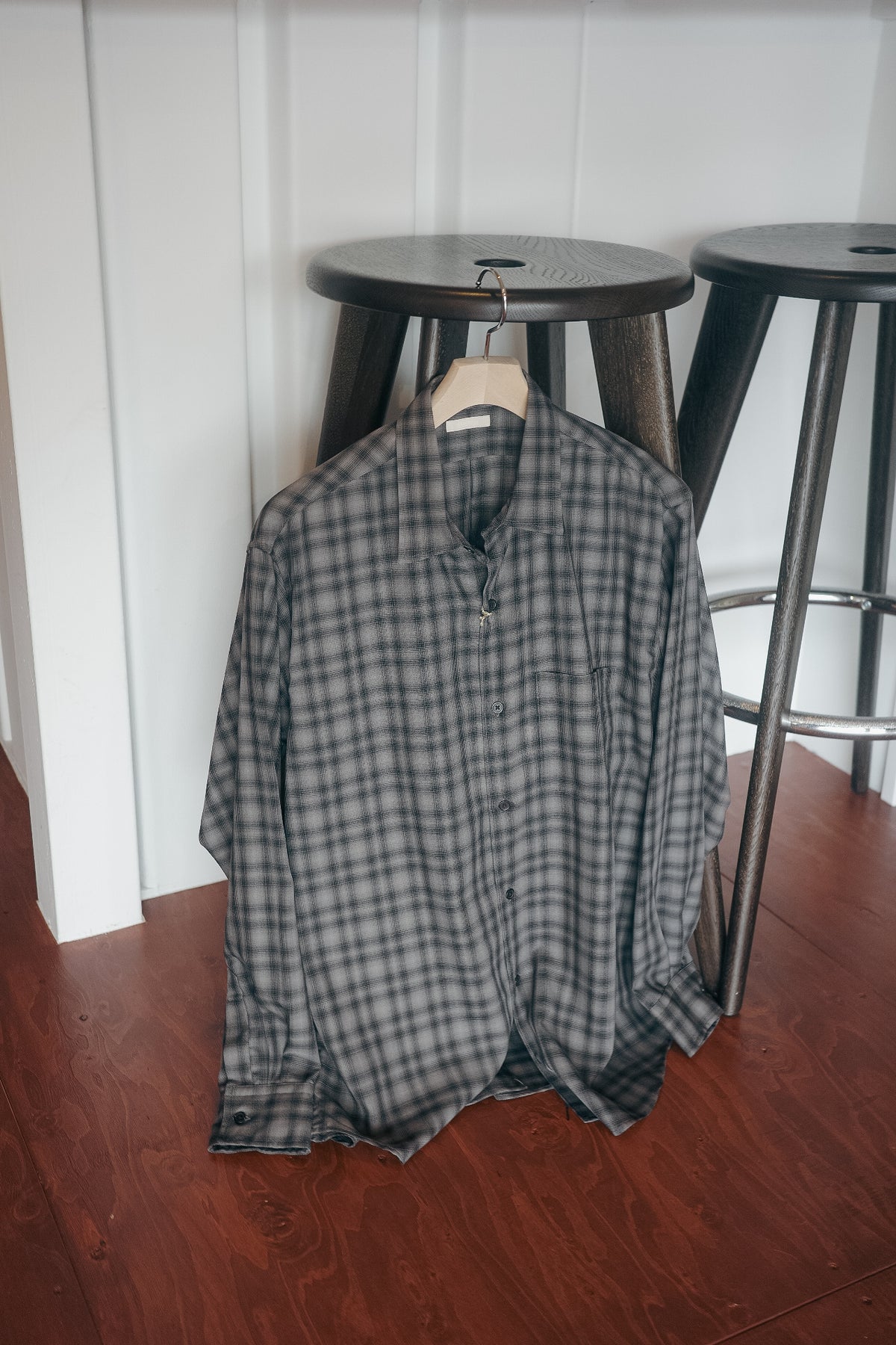 ULTERIOR SUPER LIGHT FADED CHECK SHIRT