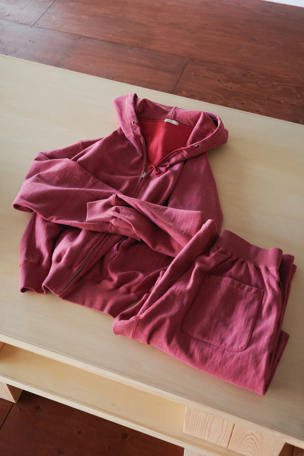 ULTERIOR FADED SILKY TERRY RW ZIP UP PARKA