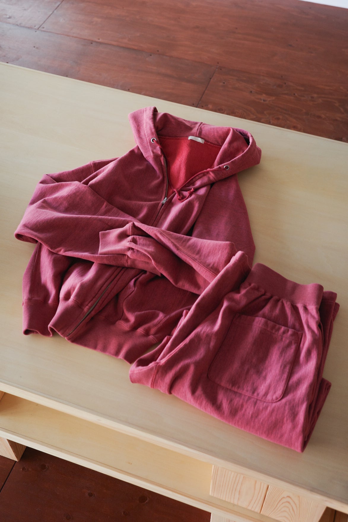 ULTERIOR FADED SILKY TERRY RW ZIP UP PARKA