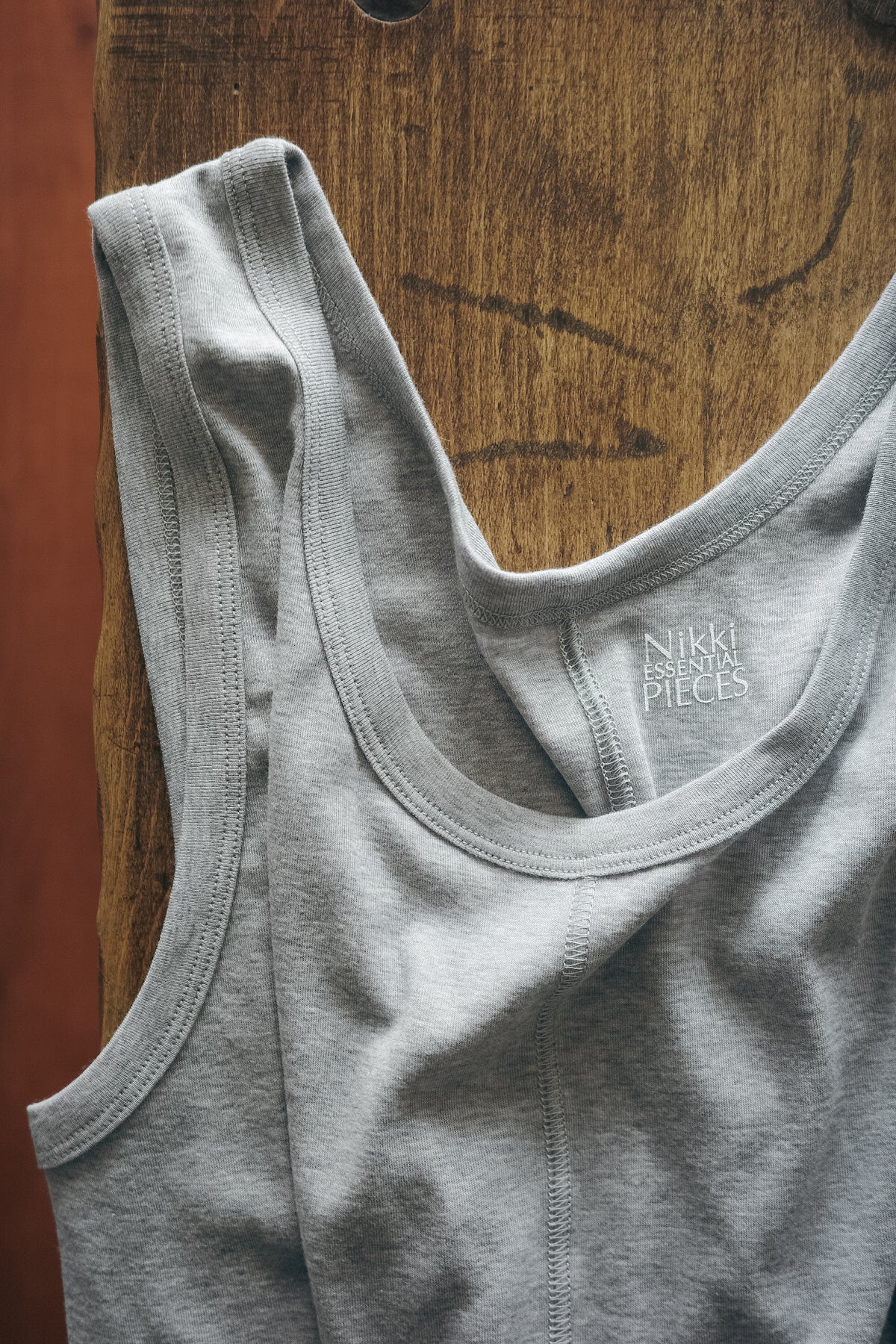 Nikki ESSENTIAL PIECES Giza Cotton Fraise Stitch Tank Top (The BORDER Edit.)