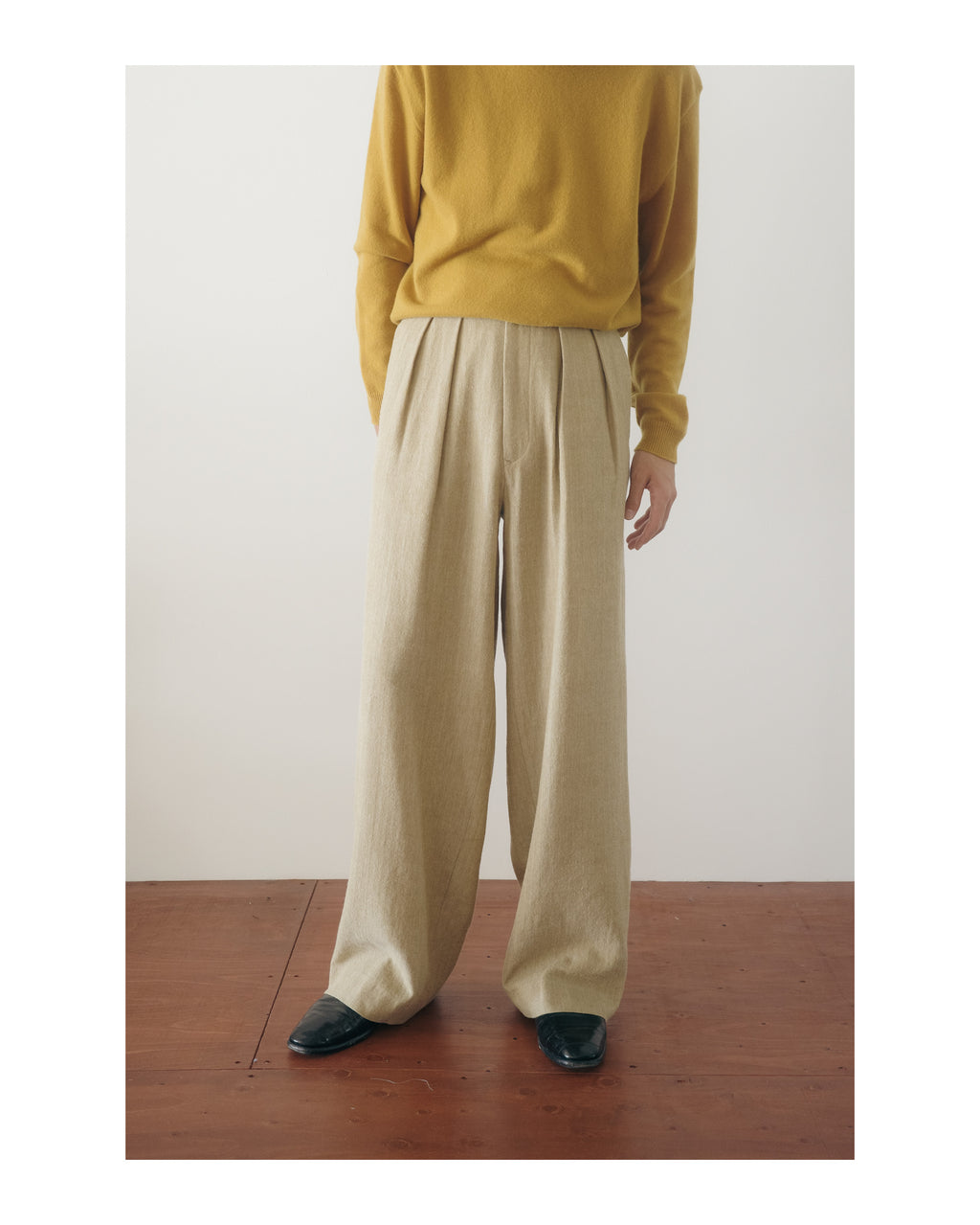 m's braque TUCKED BAGGY PANTS (The BORDER Edit.)