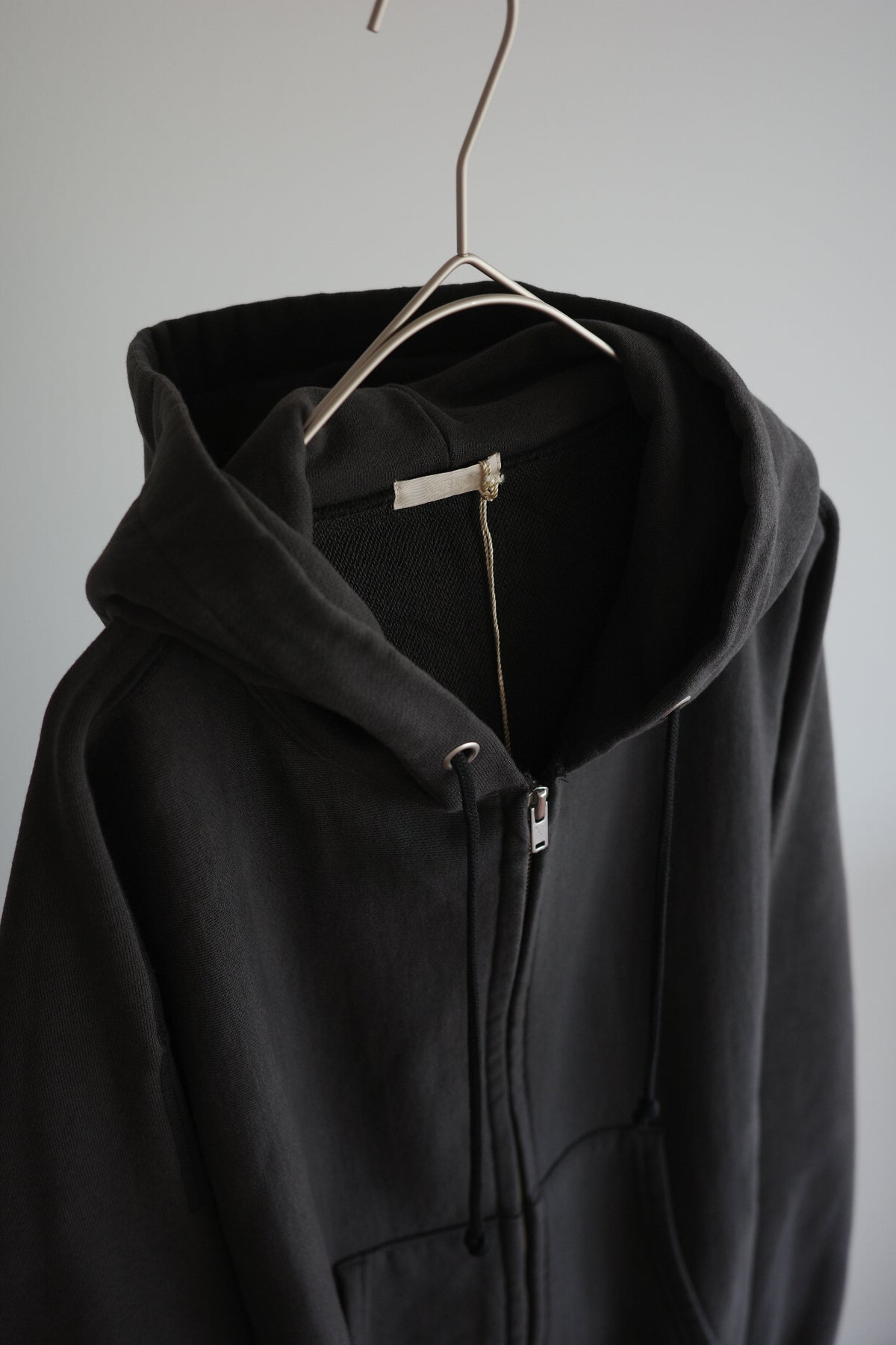 ULTERIOR FADED SILKY TERRY RW ZIP UP PARKA (The BORDER Edit)