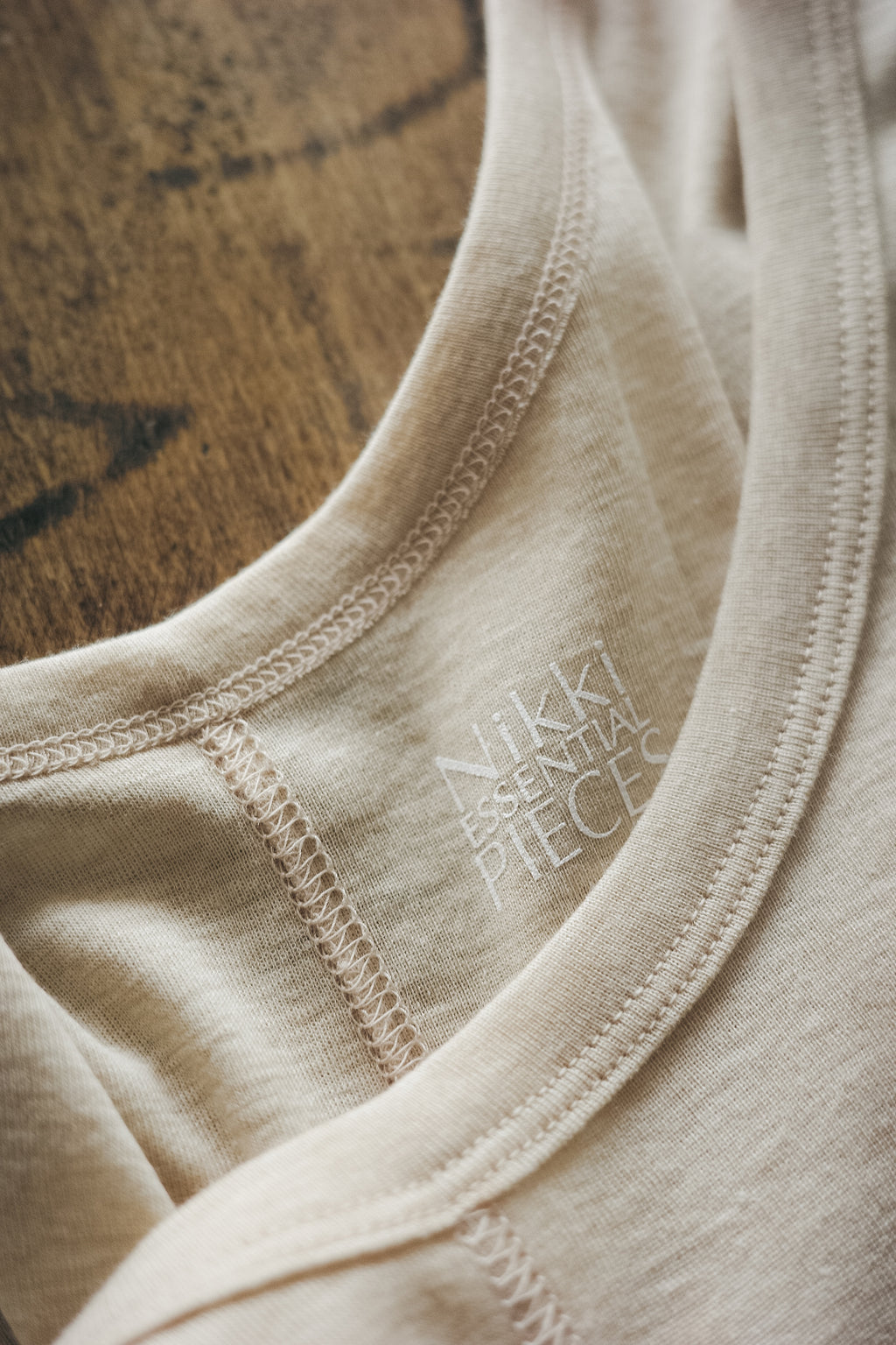 Nikki ESSENTIAL PIECES Giza Cotton Fraise Stitch Tank Top (The BORDER Edit.)
