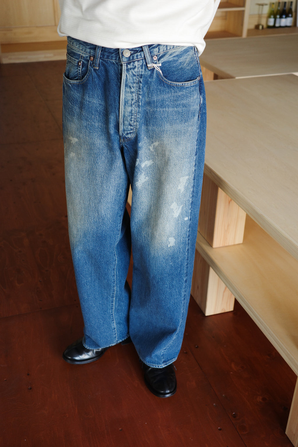 ULTERIOR AGING WASHED SELVEDGE DENIM 5P PANTS