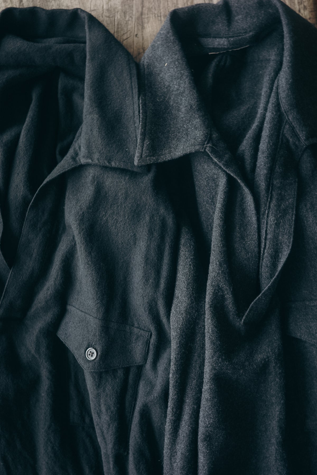 ULTERIOR WASHED SUPER FINE WOOL VIYELLA SKIPPER SHIRT
