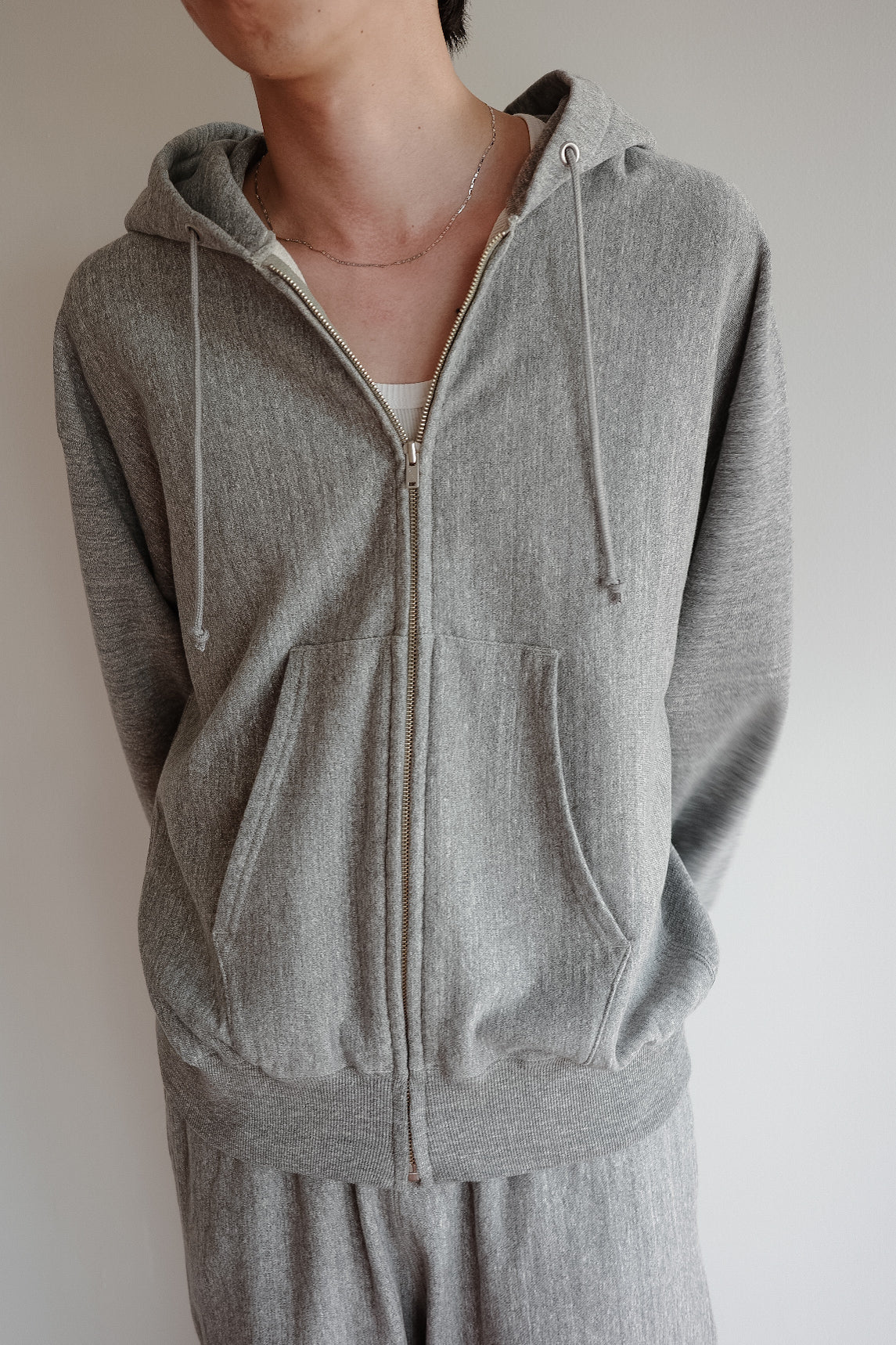 ULTERIOR FADED SILKY TERRY RW ZIP UP PARKA