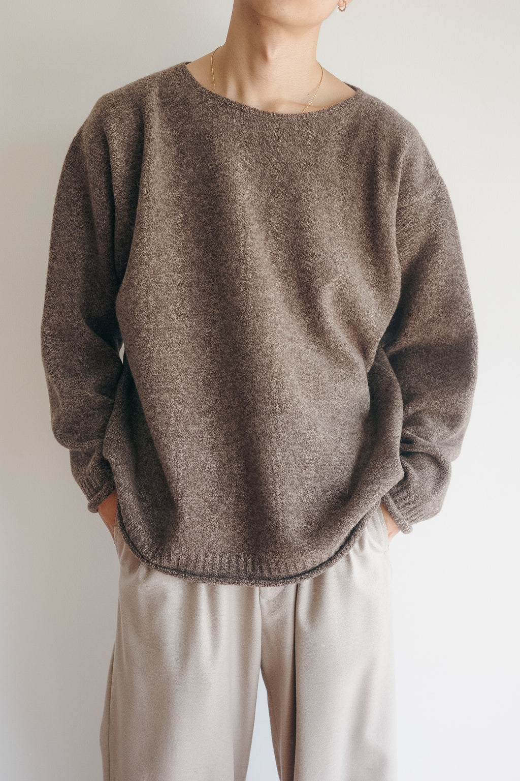 Olde H & Daughter WOOL/CASHMERE BOAT NECK P/O