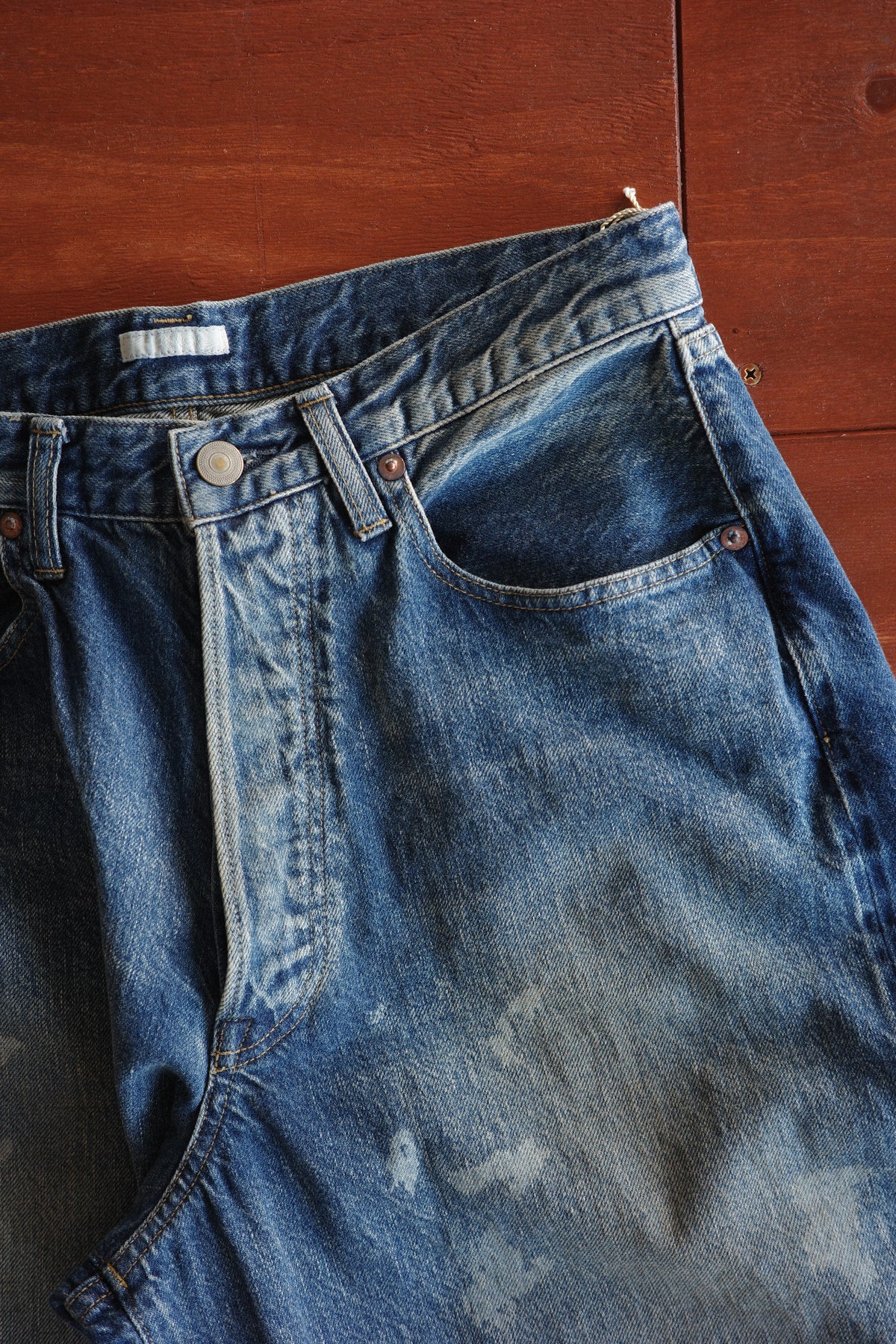ULTERIOR AGING WASHED SELVEDGE DENIM 5P PANTS