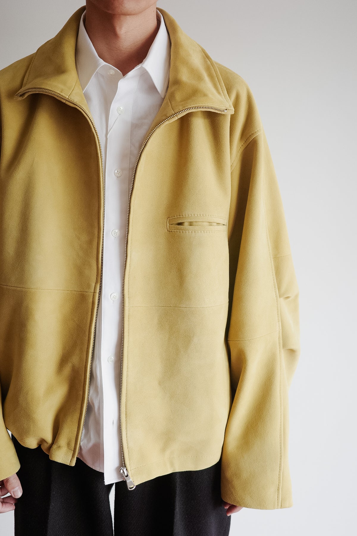 ENCOMING LEATHER FRONT ZIP BLOUSON "Limited"