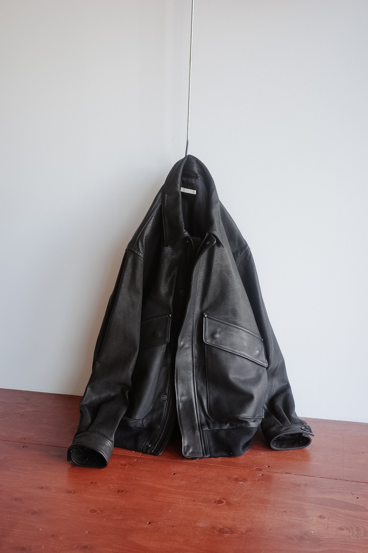ULTERIOR CALF LEATHER FLIGHT JACKET