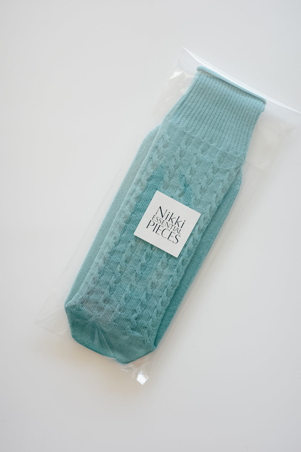Nikki ESSENTIAL PIECES Wool Cable Stiitch Socks