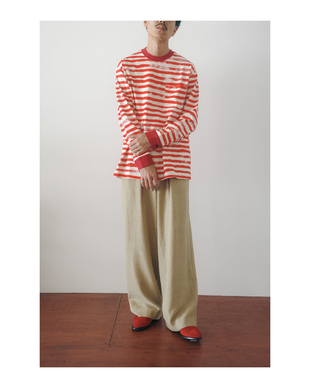 m's braque TUCKED BAGGY PANTS (The BORDER Edit.)