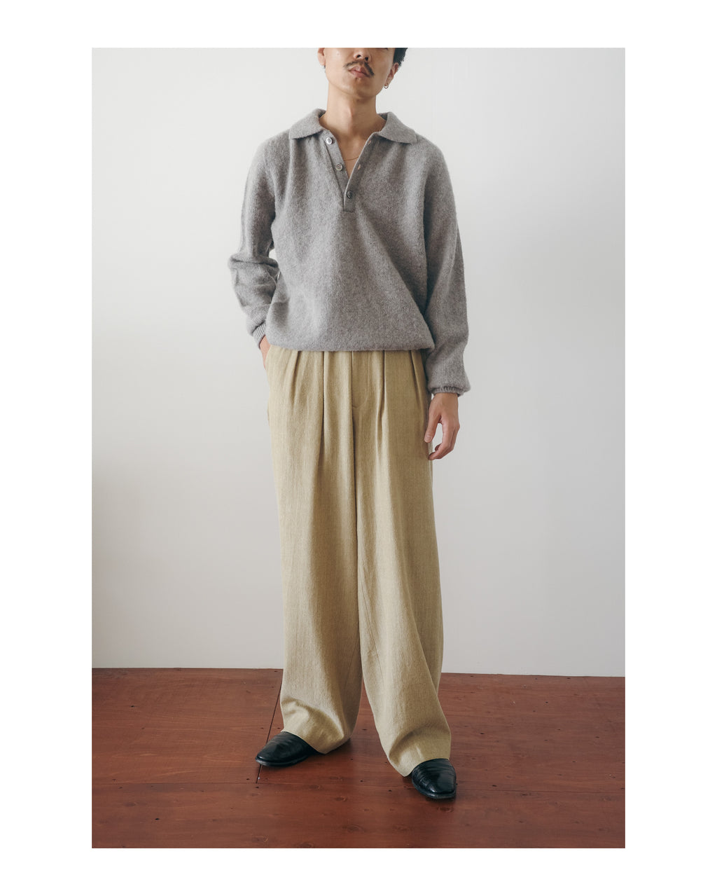 m's braque TUCKED BAGGY PANTS (The BORDER Edit.)