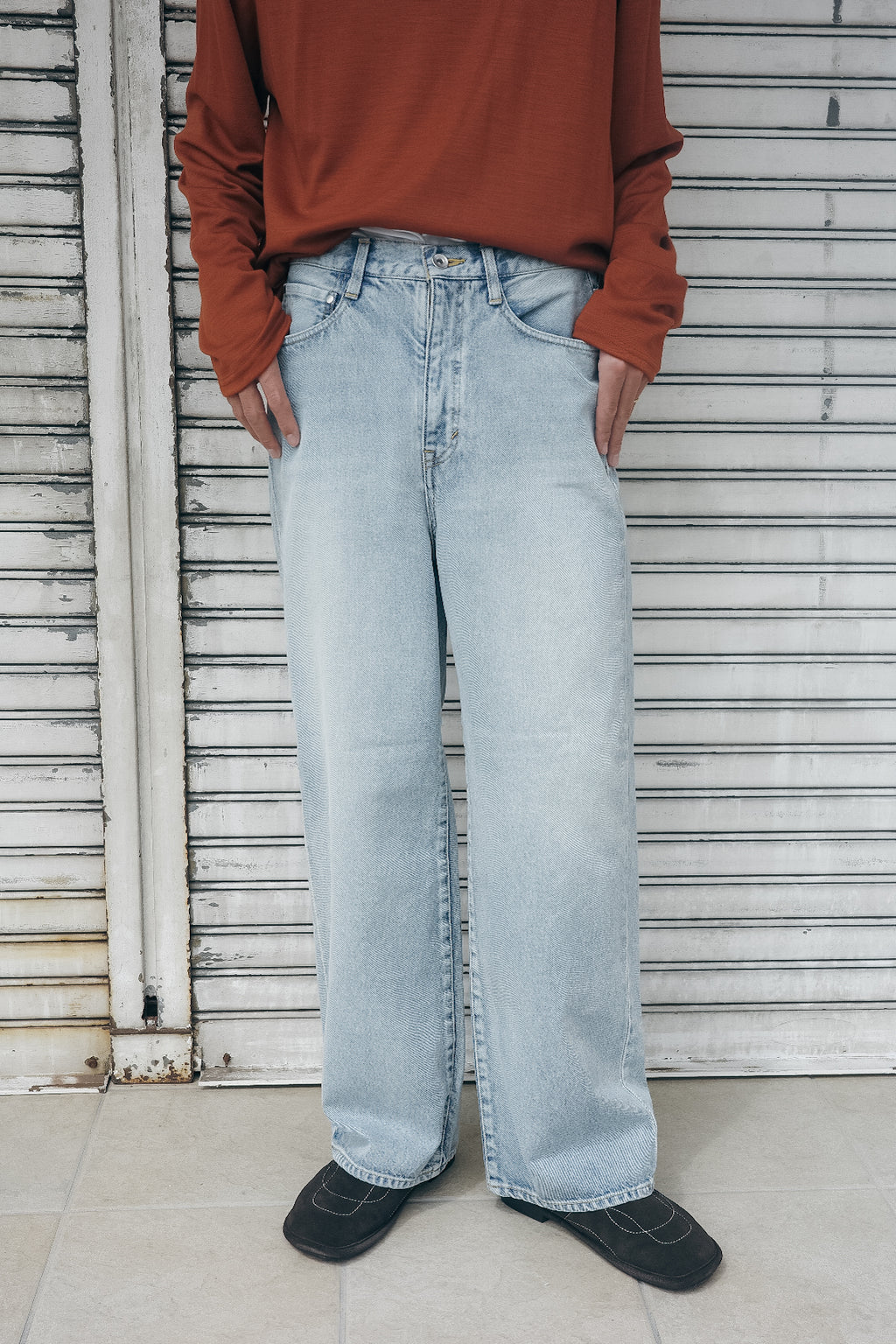 BOHYA BILLIE 5P JEANS -WIDE STRAIGHT- VINTAGE