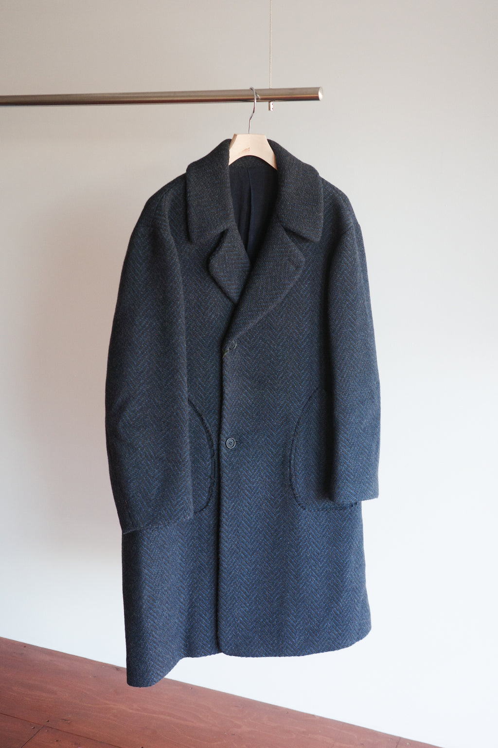 Gorsch Dynamic Herringbone Wool Double Coat