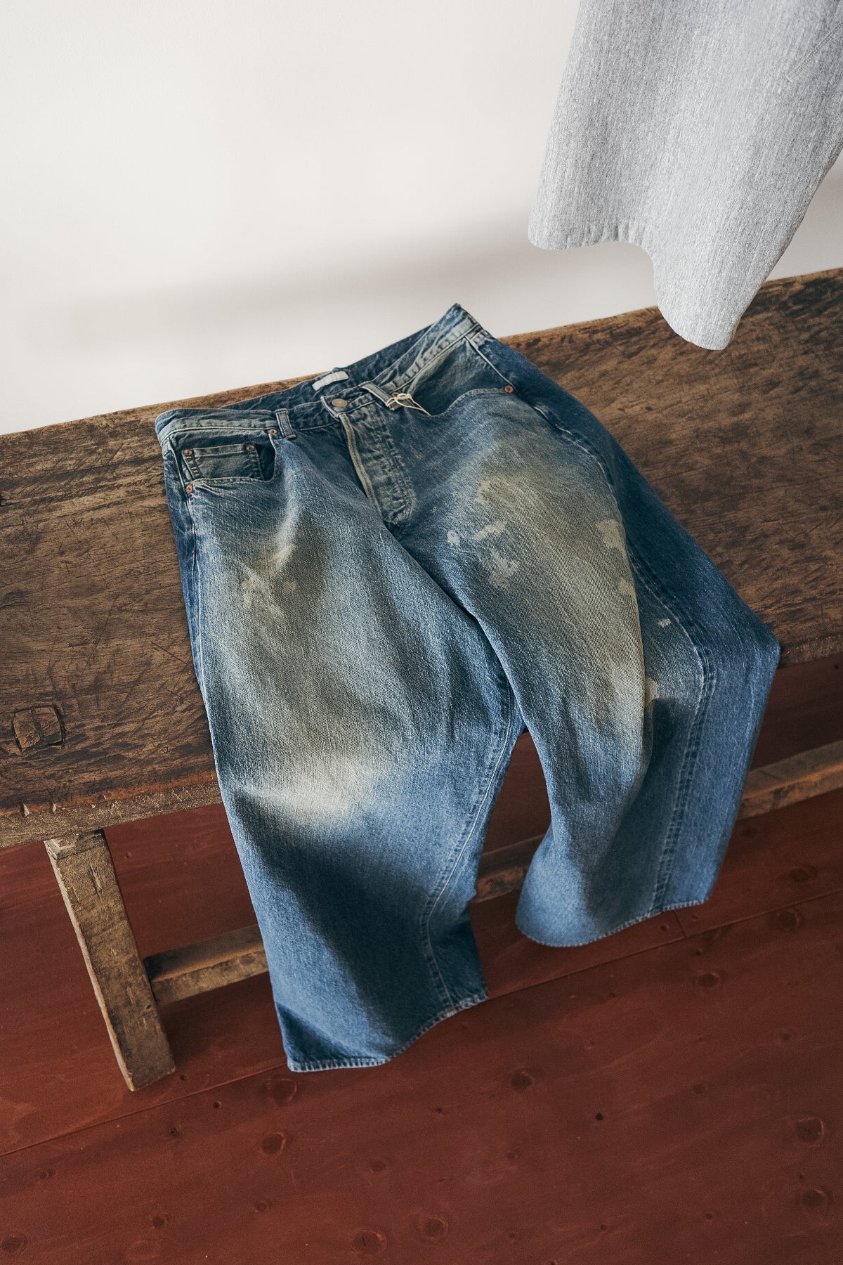 ULTERIOR AGING WASHED SELVEDGE DENIM 5P PANTS