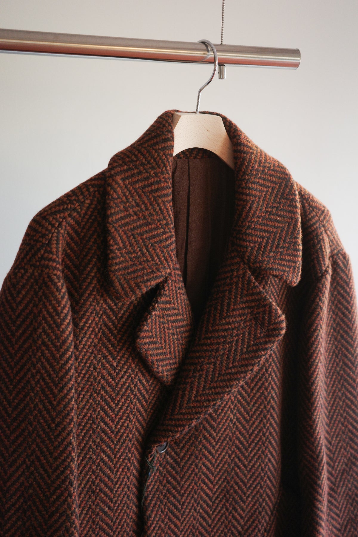 Gorsch Dynamic Herringbone Wool Double Coat