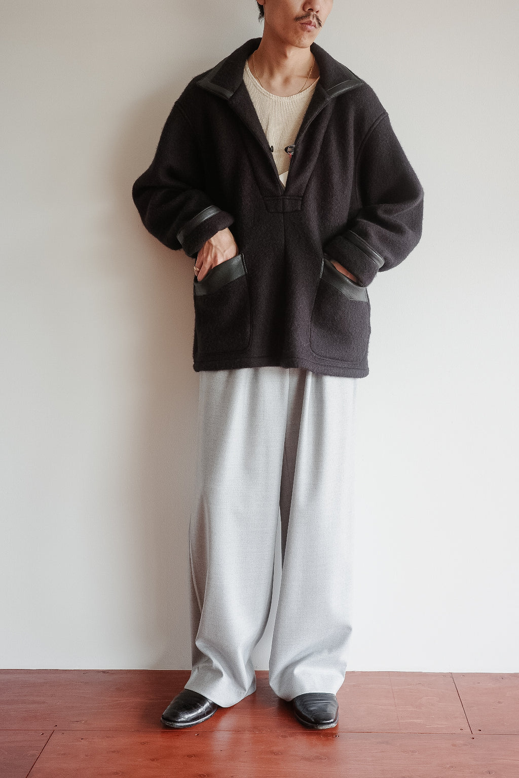m's braque TUCKED BAGGY PANTS (The BORDER Edit.)