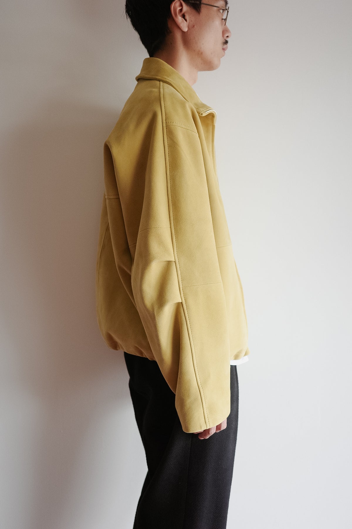 ENCOMING LEATHER FRONT ZIP BLOUSON "Limited"