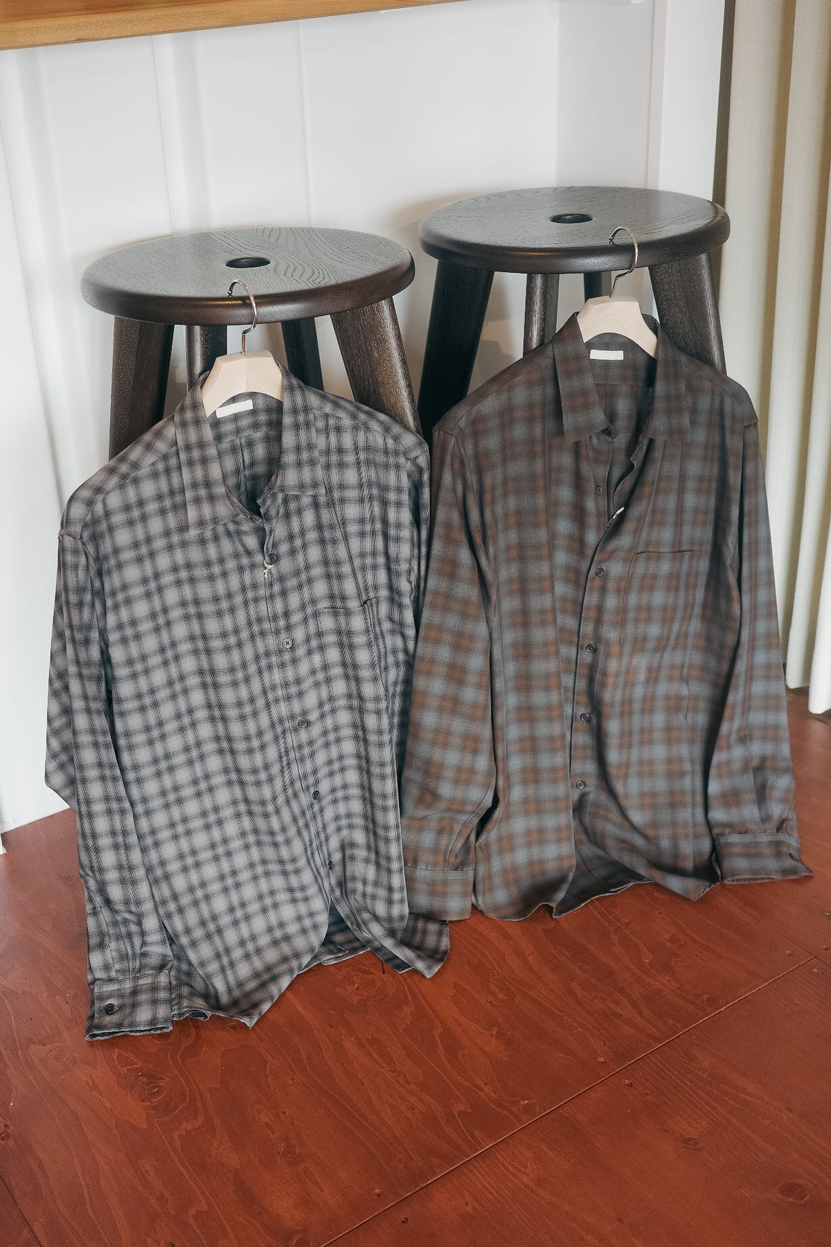 ULTERIOR SUPER LIGHT FADED CHECK SHIRT