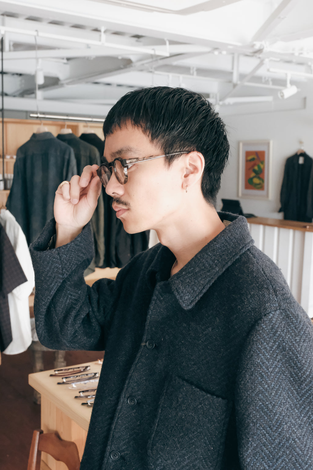 Gorsch Dynamic Herringbone Wool Work Jacket