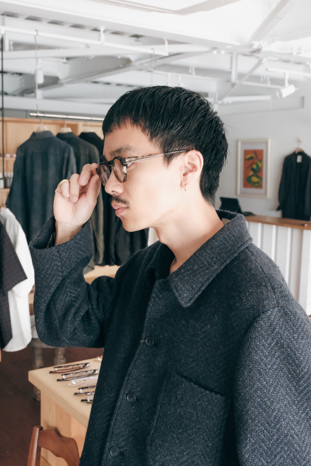 Gorsch Dynamic Herringbone Wool Work Jacket